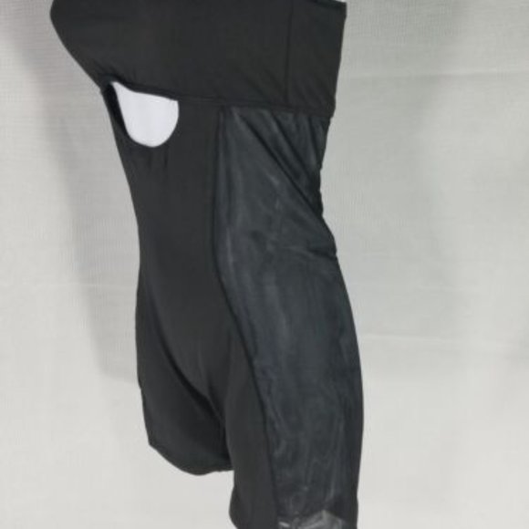 LEAU WOMEN'S ISLA ILLUSION MESH ROMPER BLACK SIZE SMALL - Picture 4 of 11